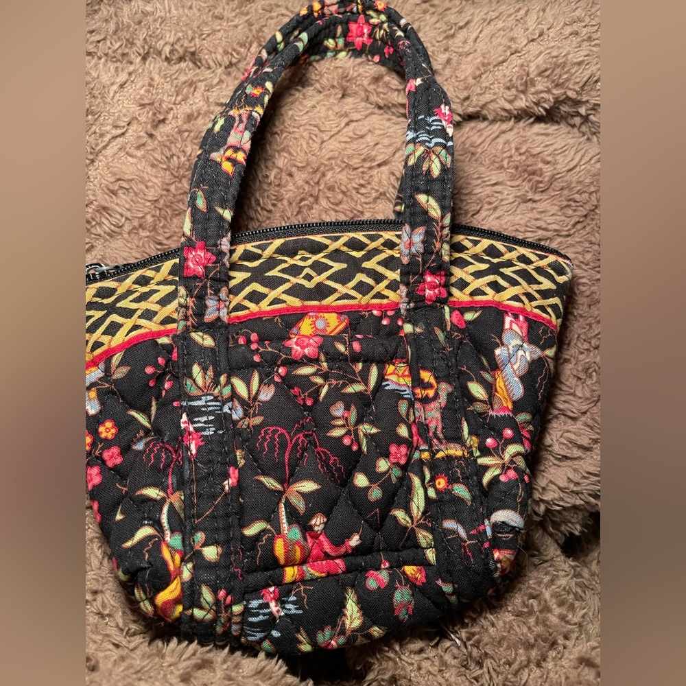 Vera Bradley Quilted Mini Tote w/ Floral Print